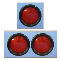 Roadworks 4" Round Stainless Steel Light Brackets