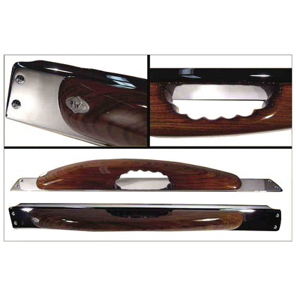Rockwood Fingergrip or Smooth Door Handle - Cherry Wood