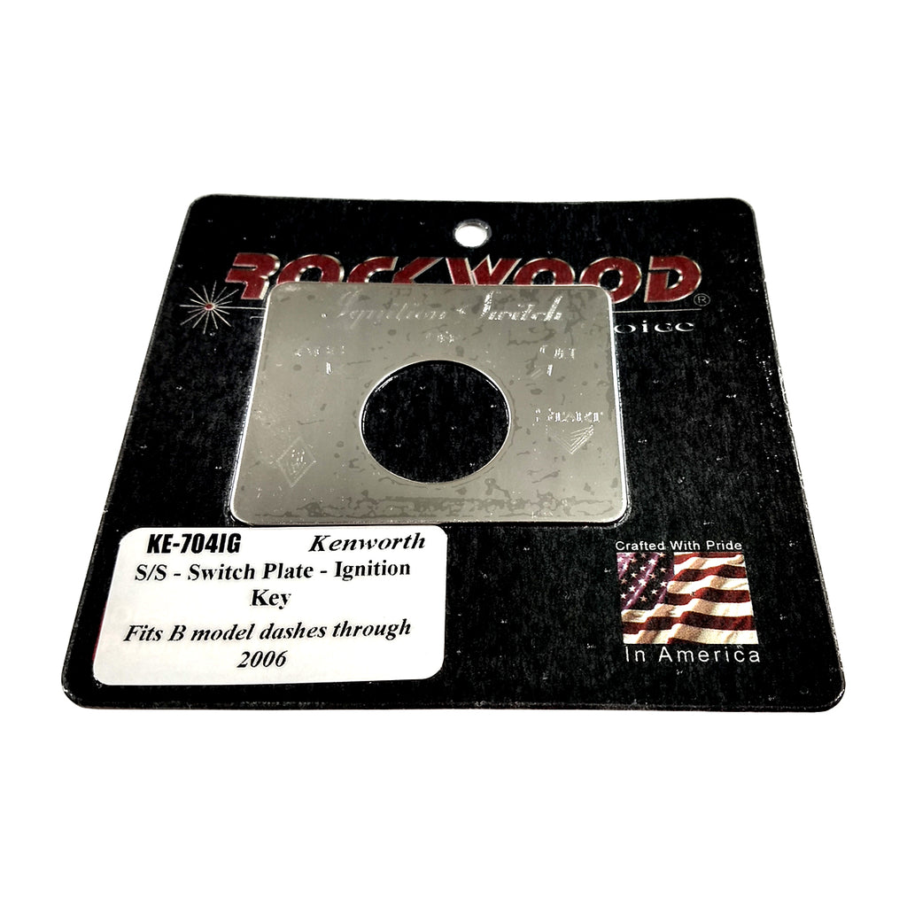 Rockwood Engraved Ignition Switch Plate