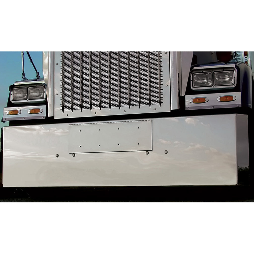 Peterbilt 379 Classic Bumper w Boxed Ends & Standard Mounts - 16, 18, 20, 22 inches