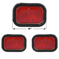 Roadworks Stainless Steel Light Brackets - Rectangle w Rounded Corners (1 or 2 holes)