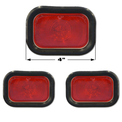 Roadworks Stainless Steel Light Brackets - Rectangle w Rounded Corners (1 or 2 holes)