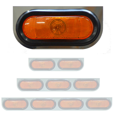 Oval Light Brackets (Rounded Corners) - Berube's Truck Accessories