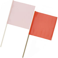 Safety Flag with Wooden Staff