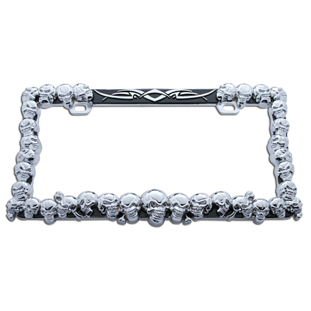 Skulls License Plate Frame