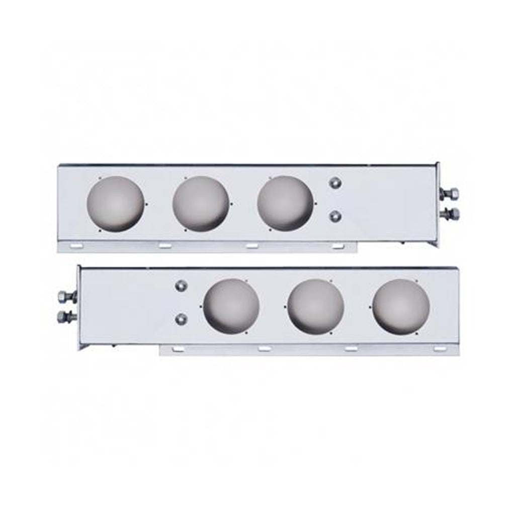 Spring Loaded Mud Flap Bars w 4" Light Holes