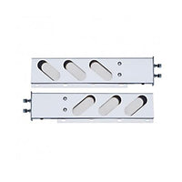 Spring Loaded Mud Flap Bars w Slant-up Oval Holes