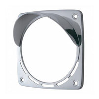 Square Directional Light Bezel w/ Visor (fits OEM Kenworth & Freightliner)