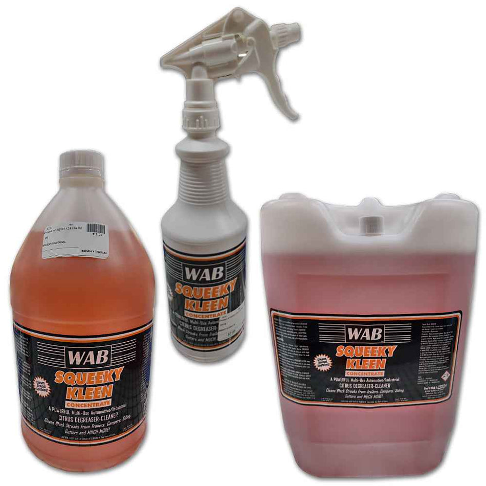WAB Squeeky Kleen Cleaner - Orange (1 Qt. or 1 Gal. or 5 Gal.)