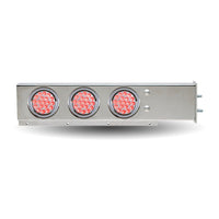 Stainless Steel Lighted Mud Flap Hangers with 3 x 4" Lights