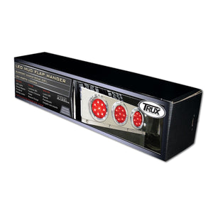 Stainless Steel Lighted Mud Flap Hangers with 3 x 4" Lights