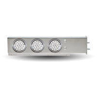 Stainless Steel Lighted Mud Flap Hangers with 3 x 4" Lights