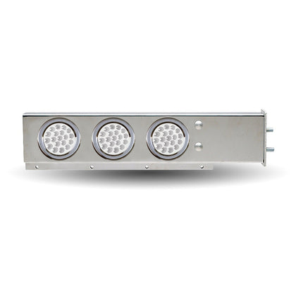 Stainless Steel Lighted Mud Flap Hangers with 3 x 4" Lights