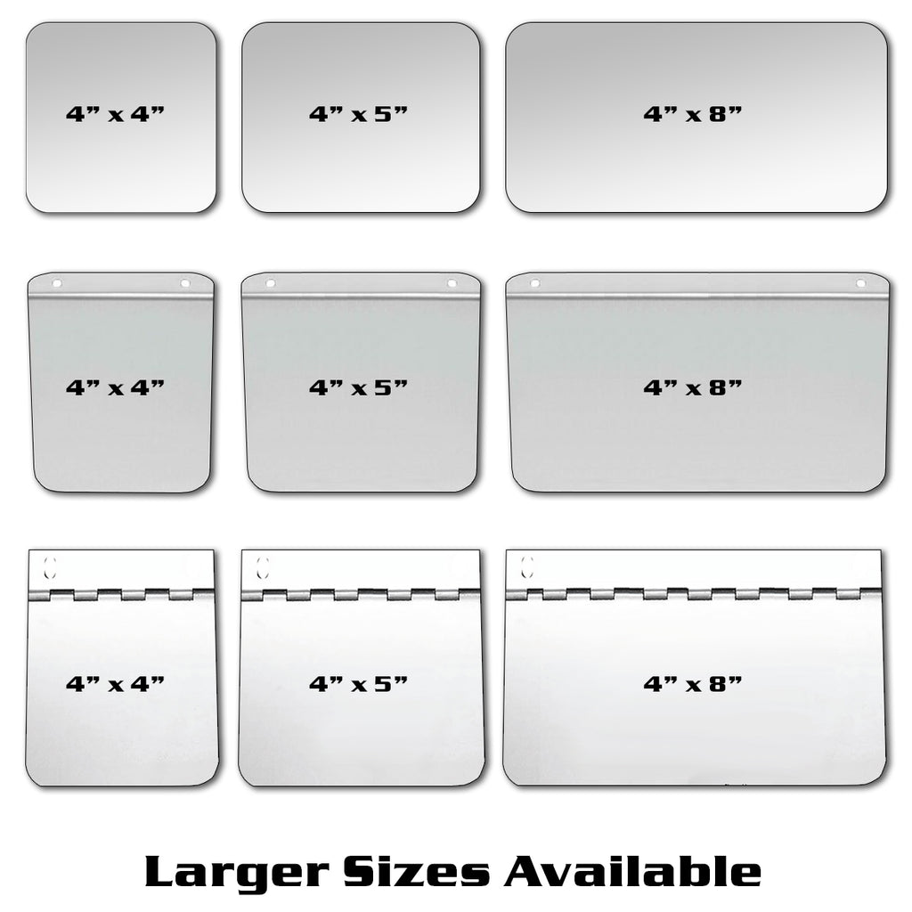 Stainless Steel Permit Panels (Various Sizes & Mounts)
