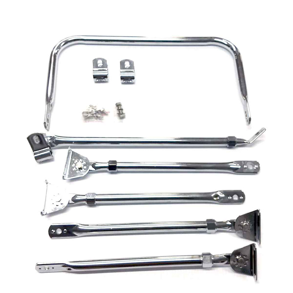 Completely Adjustable Deluxe Chrome Mounting Assembly