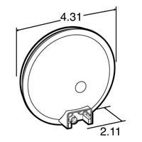 Truck-Lite 40-Series 4" Incandescent Round Back-Up Light