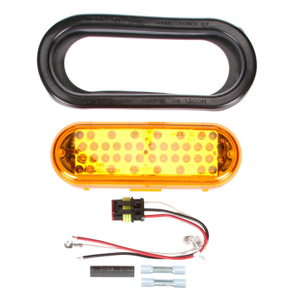 Truck-lite 6" Oval Amber Strobe LED Light