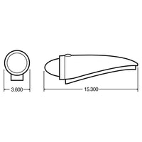 Amber Incandescent Full length Cab Light