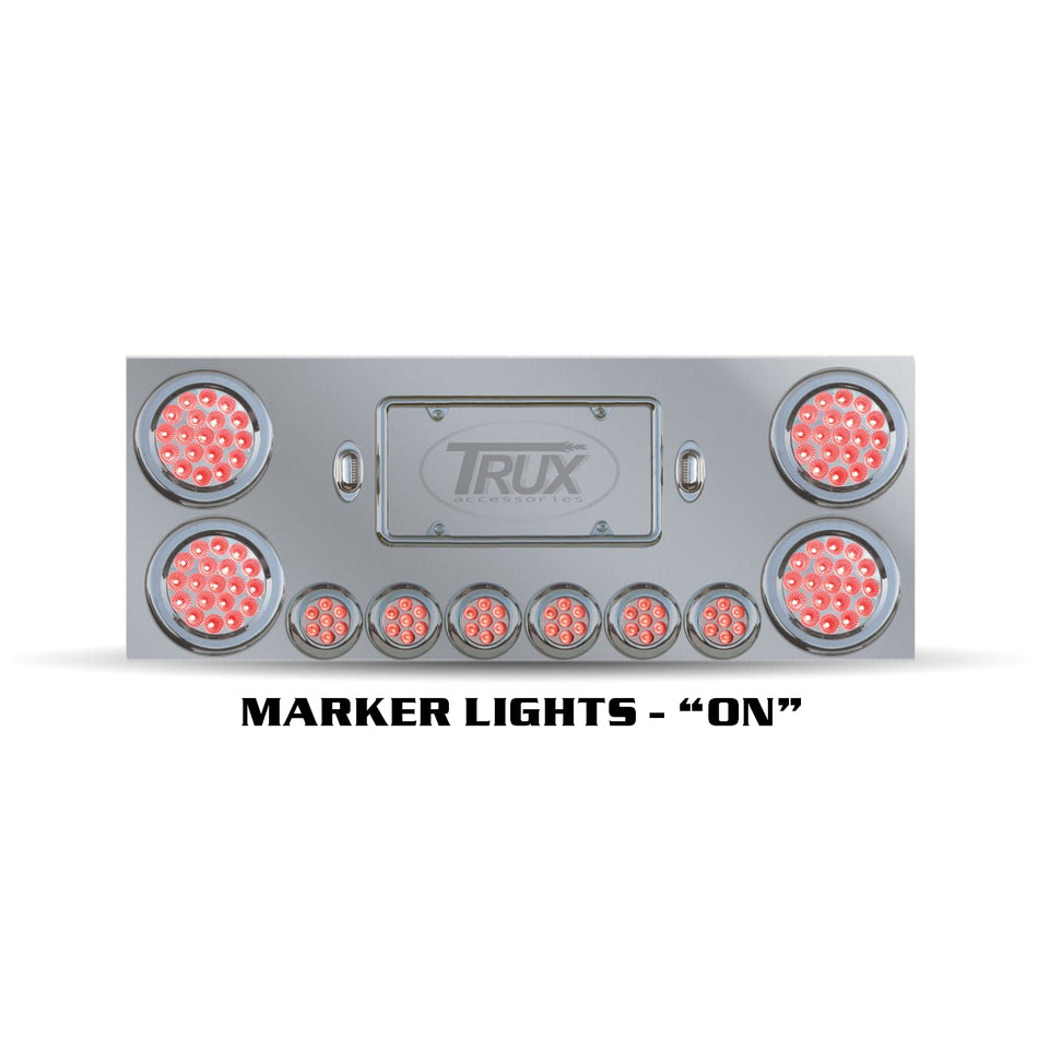 Trux Rear Center Panel w Dual Revolution Lights