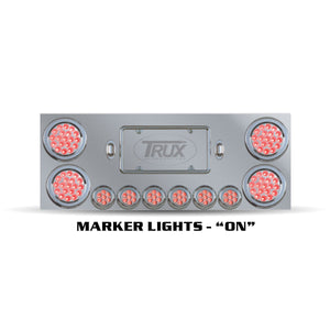 Trux Rear Center Panel w Dual Revolution Lights