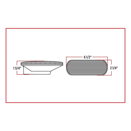 Trux 6" LED Mirror Oval Light