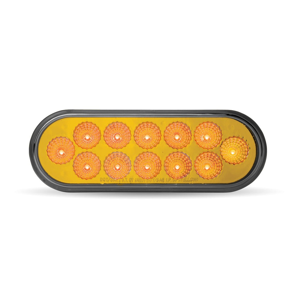 Trux Amber Anodized 6" Oval Light