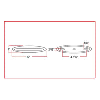 Trux 6" LED Clear Slim Line Strip Light