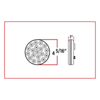 Trux 4" LED Mirror Series Round Light