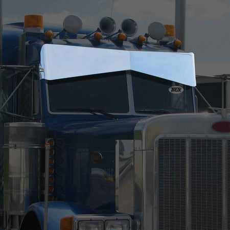Peterbilt 379/389 Monster Bowtie Visor - Flat to the Windshield  by Trux