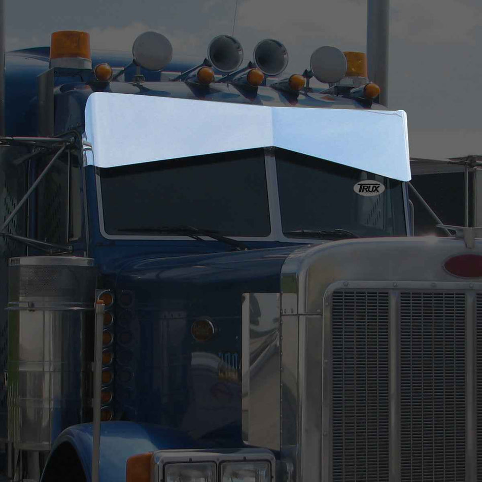 Peterbilt 379/389 Monster Bowtie Visor - Flat to the Windshield  by Trux