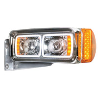 Universal LED Projection Headlights w LED Turn Signals