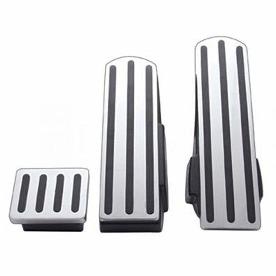 Kenworth Chromed Aluminum Foot Pedal Sets w Inserts