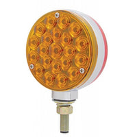 United Pacific 4" Round Red/Amber Double Face Turn Signal Light