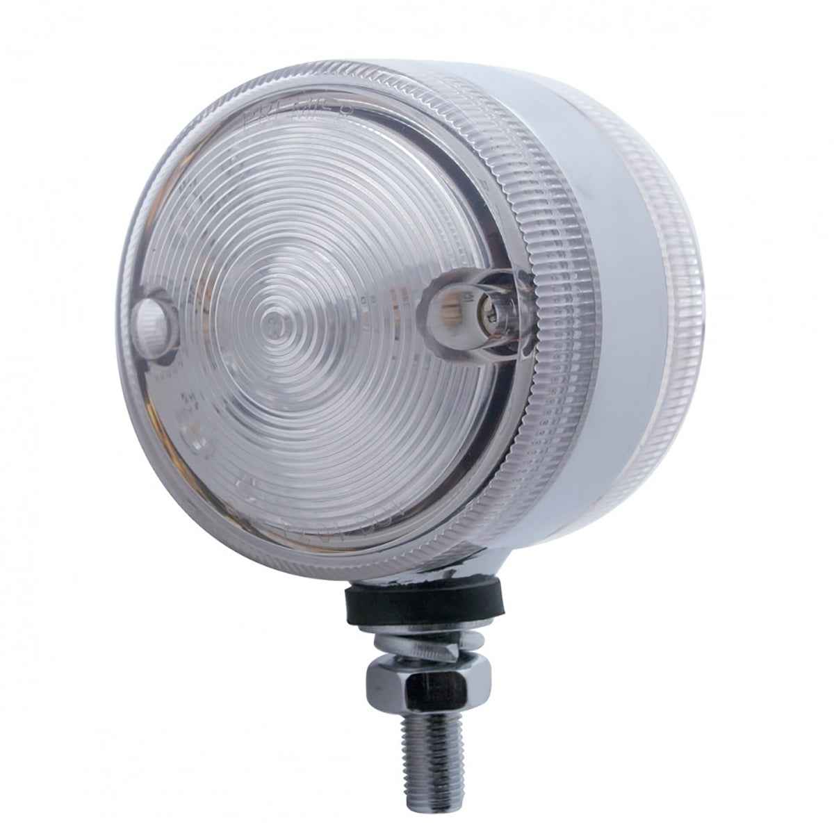 United Pacific Red/Amber 3" Round Double Face Dual Function Light