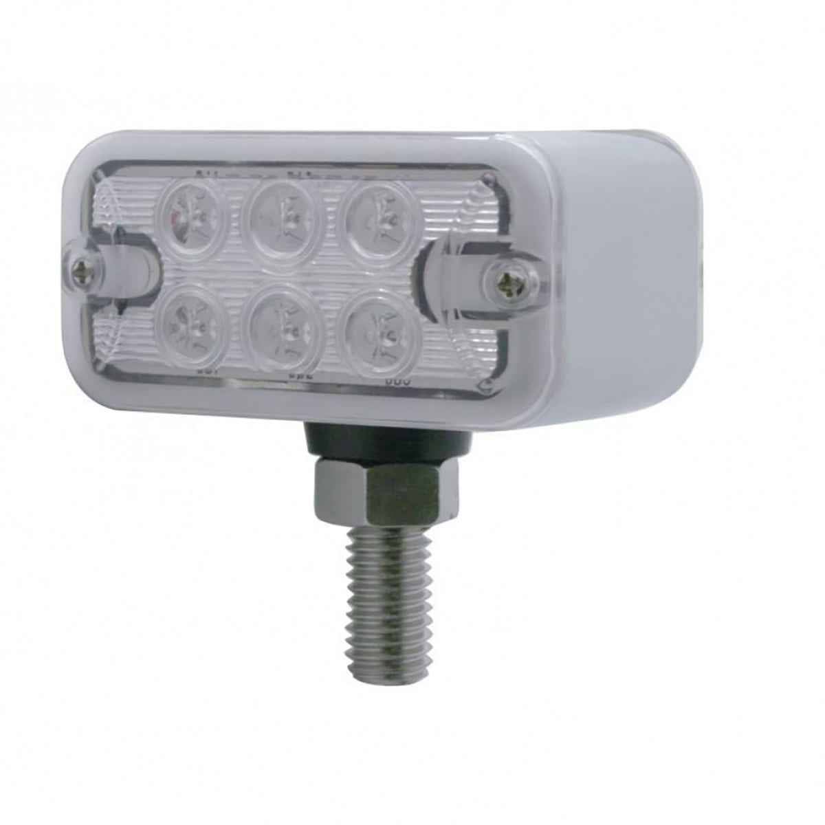 United Pacific Red/Amber Rectangle Double Face Dual Function T-Mount Light