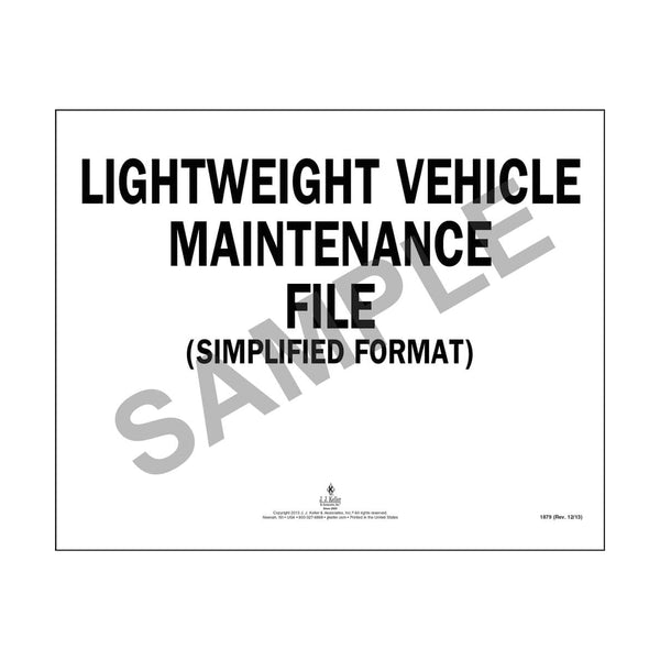 Maintainace File Vehicle Maintenance File - Simplified and for sale @ Berube's – Berube ...