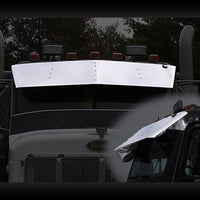 Peterbilt 379/389 Flat Top 14" & 16" Drop Visor by Wing Master