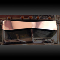 Peterbilt 379/389 Flat to the Windshield 12" Gangster Bowtie Visor by Wing Master